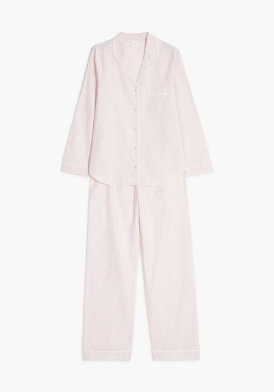 Lucia Yarn Dye Stripe Cotton Pyjama Set from John Lewis & Partners