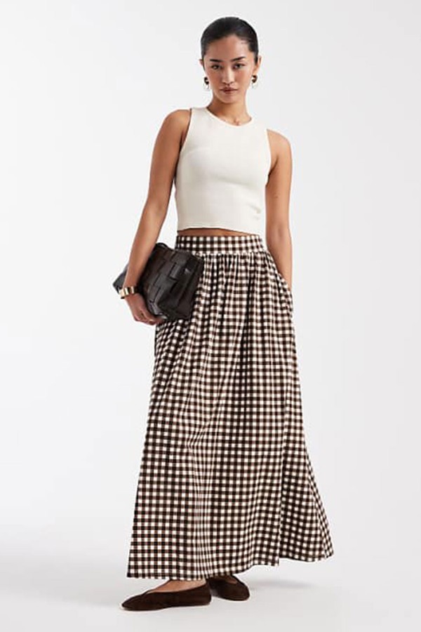 Jersey A-Line Midaxi Skirt from Threadbare