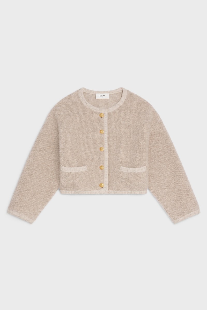 Cardigan Jacket In Alpaca Wool from Celine