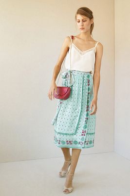Kerchief Print Midi Skirt from Intropia