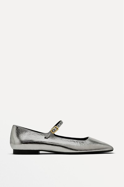 Ballet Flats With Buckle from Massimo Dutti