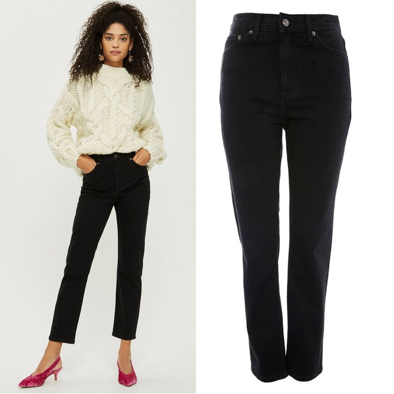 Black Straight Leg Jeans