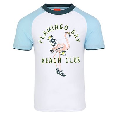 Flamingo Bay Short Sleeve Rash Vest from Sunuva