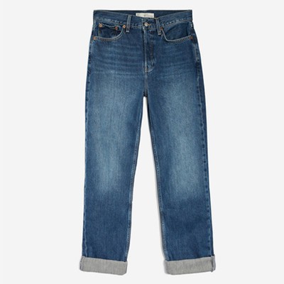 Dark Blue New Boyfriend Jeans