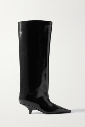 Patent-Leather Knee Boots from Toteme