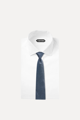 8cm Silk-Jacquard Tie from Canali