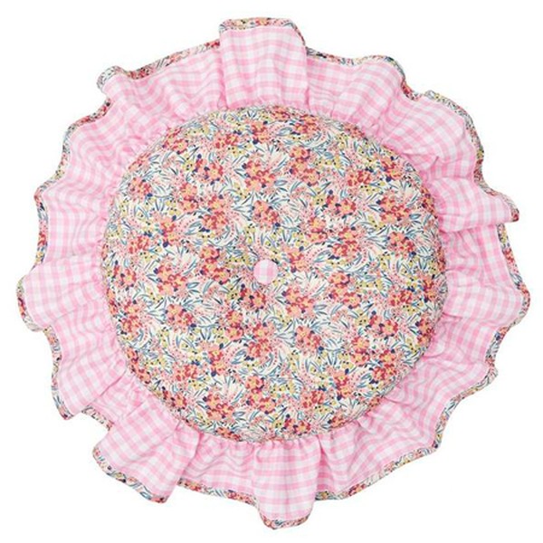 Swirling Petals Liberty Circular Cushion from Edit 58