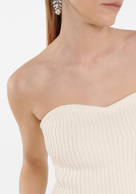 Ribbed-Knit Wool Bustier  from Saint Laurent