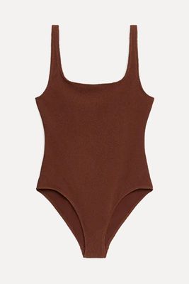 Crinkle Square Neck Swimsuit from ARKET