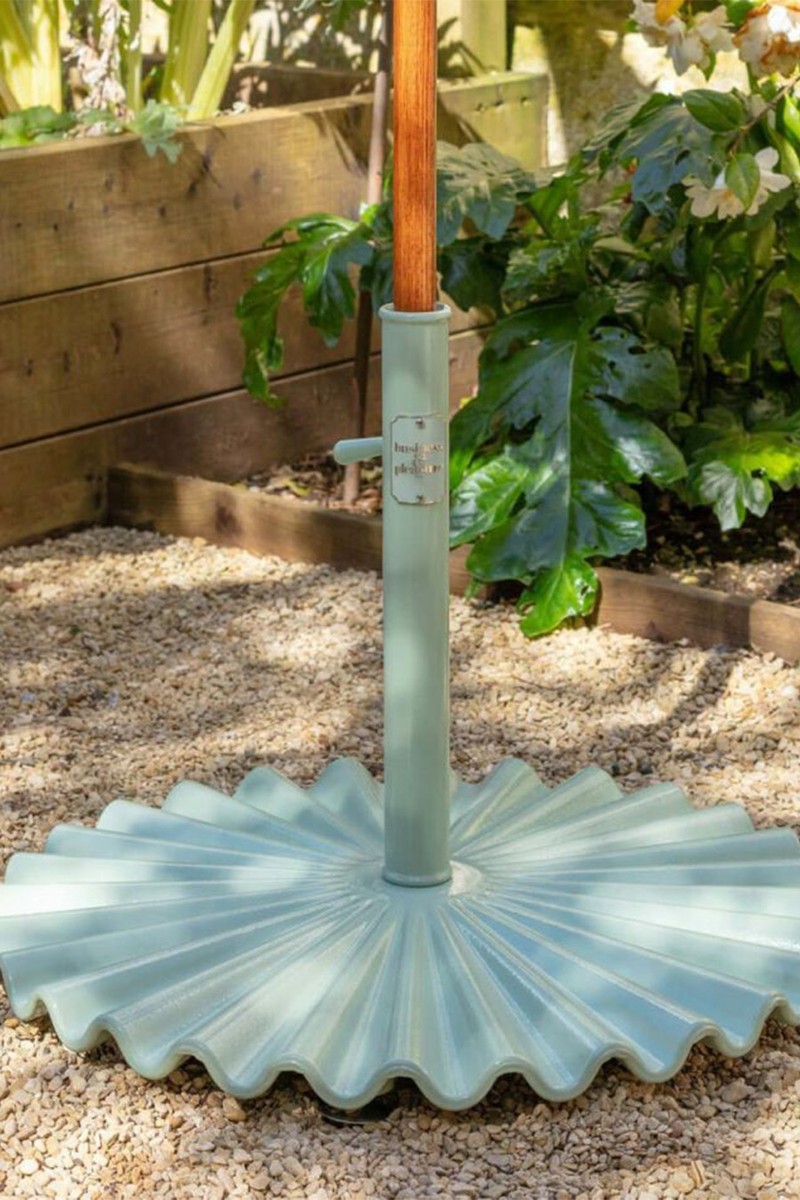 Sage Clamshell Parasol Base from Graham & Green