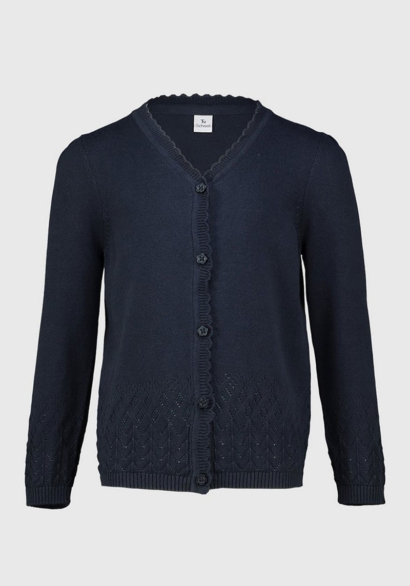 Pointelle Knit Cardigan-(3-12-Years)