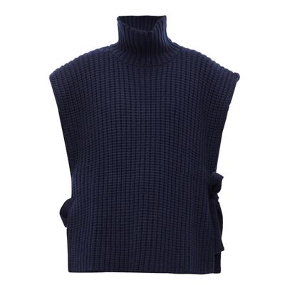 Side-Tie Ribbed High-Neck Sweater from See By Chloe