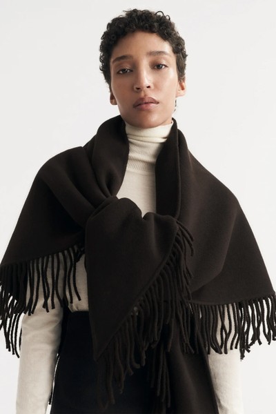 Fringe Wrap Scarf from Soft Goat