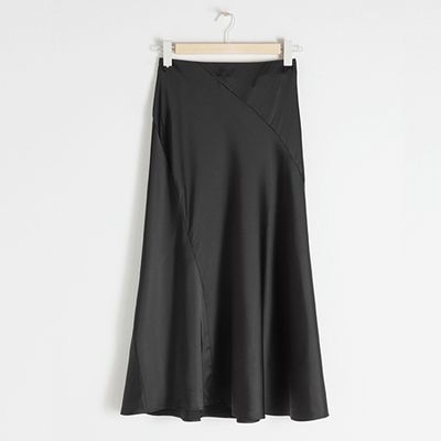 Satin Midi Skirt from & Other Stories