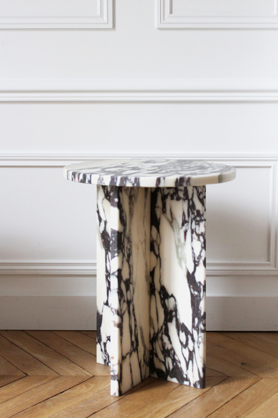 Rosie Calacatta Viola Marble Table