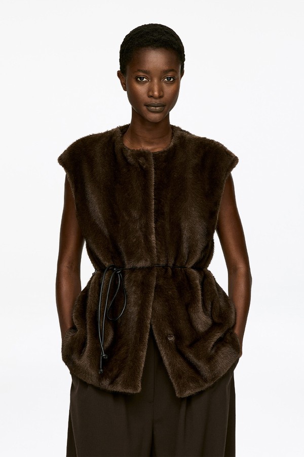 Faux Fur Vest from ARKET