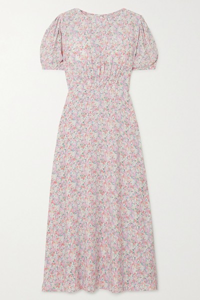 Beline Floral-Print Crepe Midi Dress from Faithfull The Brand