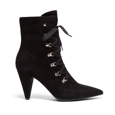 Lace-Up Suede Ankle Boots from Gianvito Rossi