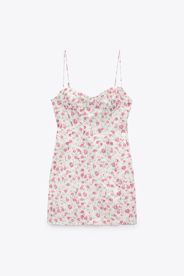 Floral Draped Dress from Zara