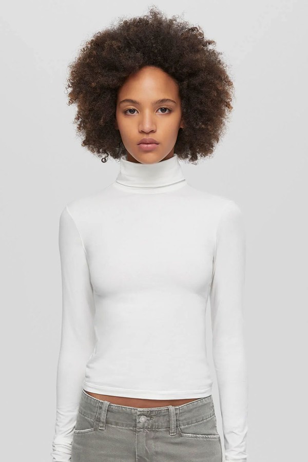 Hanes Sheer Turtleneck
