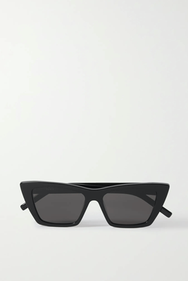 Mica Cat-Eye Acetate Sunglasses from Saint Laurent