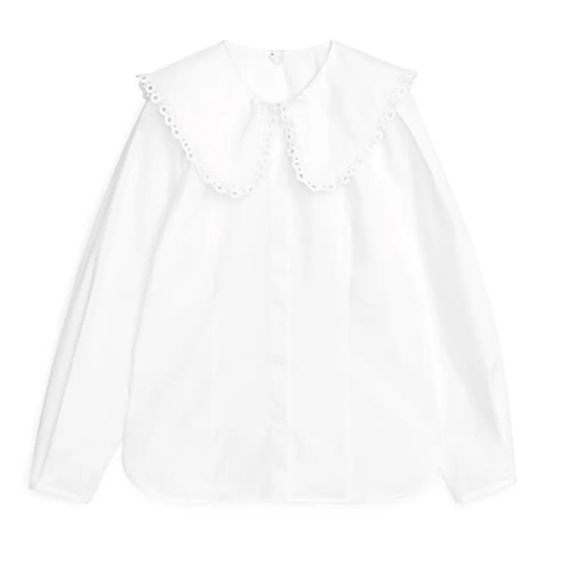 Embroidered Poplin Blouse from Arket