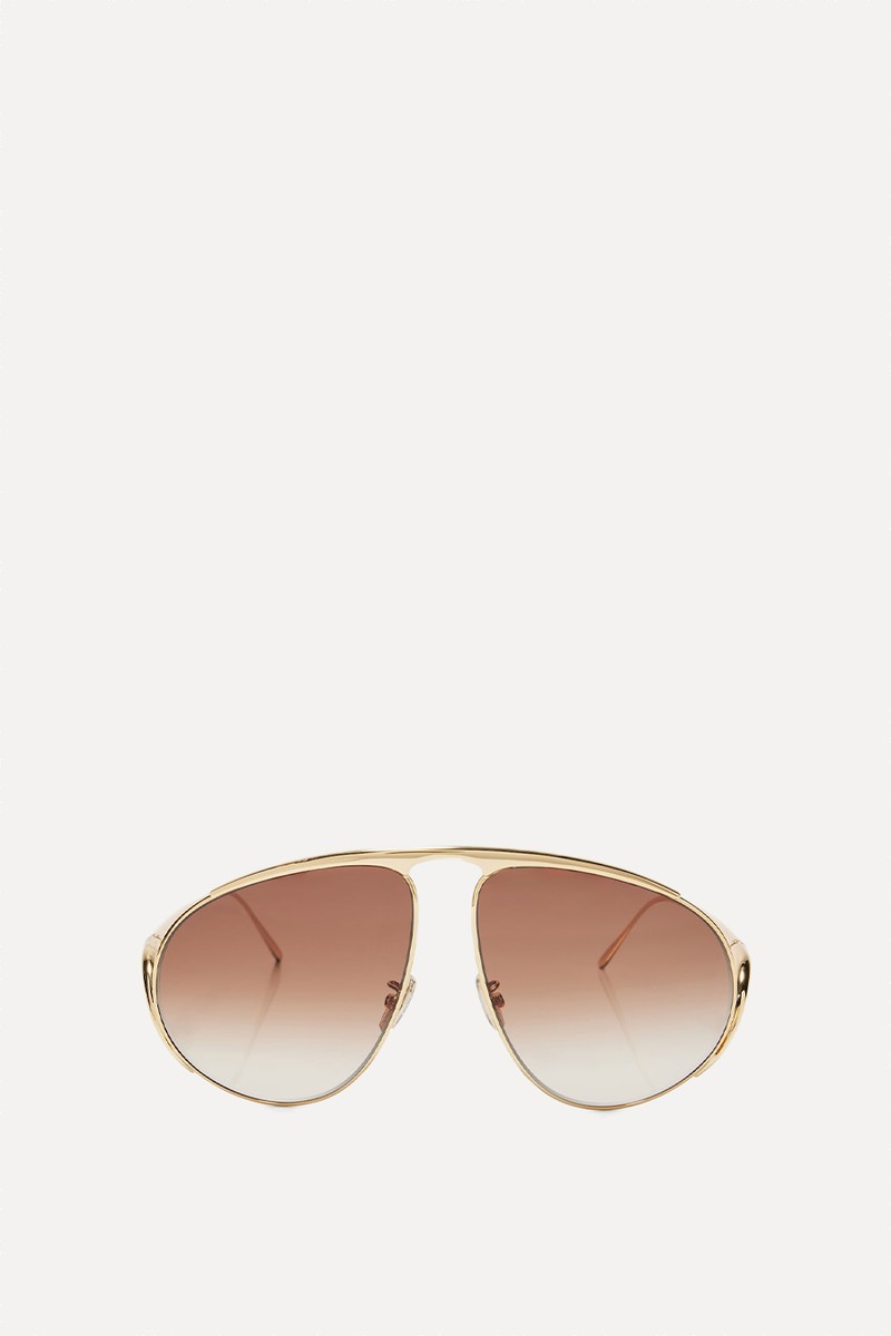 Hillock Aviator Sunglasses from Loewe