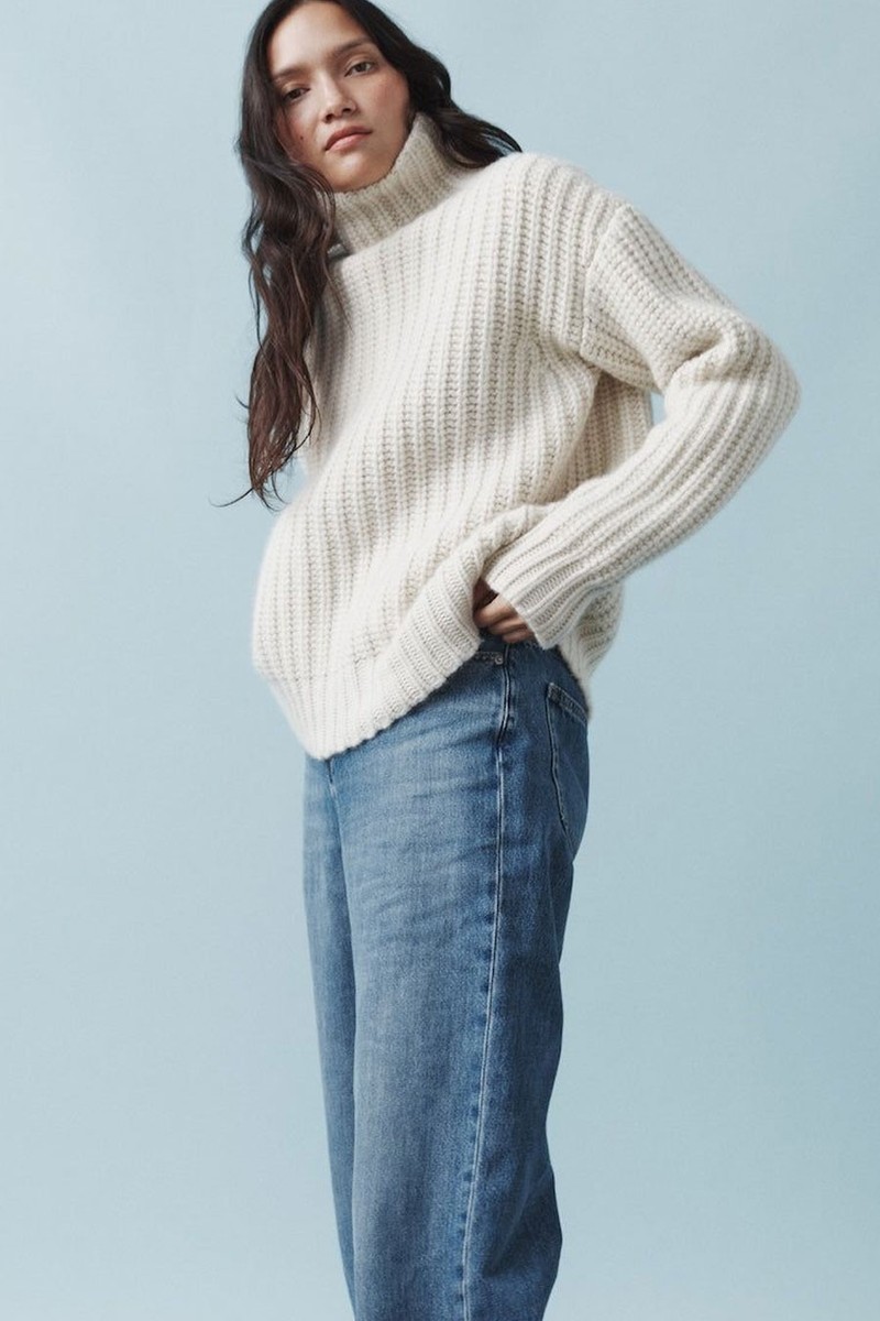 The Heirloom Funnel Jumper from Navygrey