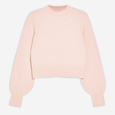Frayed Collar Jumper from Topshop