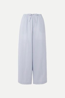 Striped Cotton-Poplin Pants from Baserange