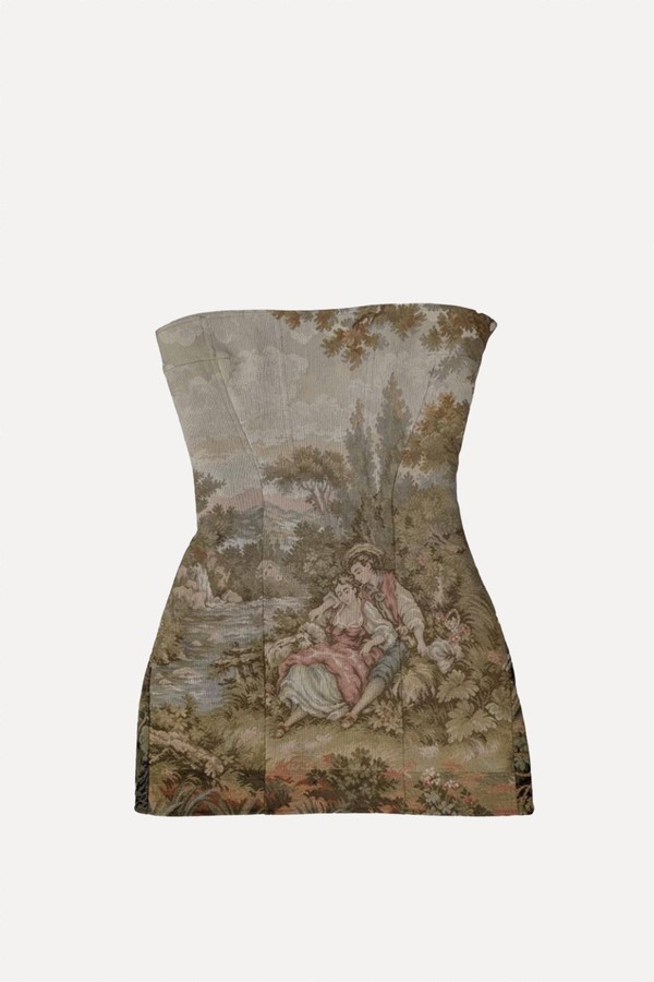 18th-Century Romance Tapestry Dress