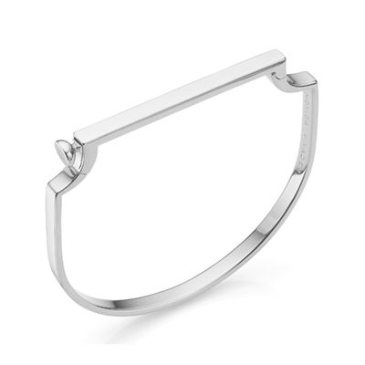 Signature Thin Bangle in Sterling Silver