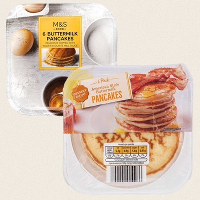 Dessert Menu American Style Buttermilk Pancakes 6 Pack from Aldi