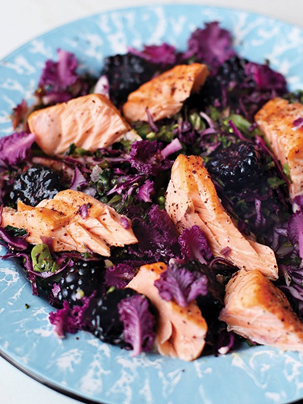 Stir-Fried Slaw With Salmon
