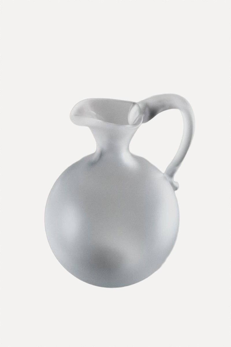Satin Glass Pitcher 