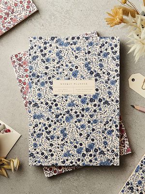 A5 Lay Flat Any Date Weekly Planner In Wild Aster, £37.50 | Katie Leamon