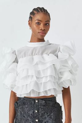 Mariah Ruffle Cropped Top from Sister Jane 