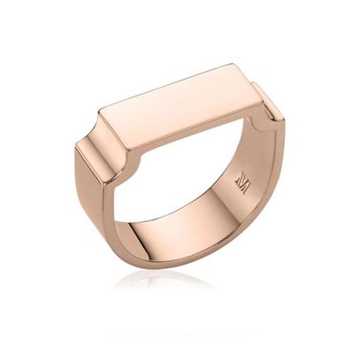 Signature Wide Ring in Rose Gold
