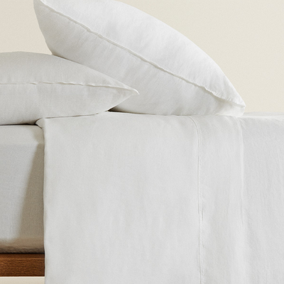 Washed Linen Duvet Cover from Zara