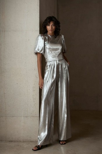 Metallic Wide Trousers from Mint Velvet