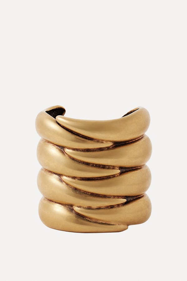 Cyclone Gold-Plated Cuff from Khaite