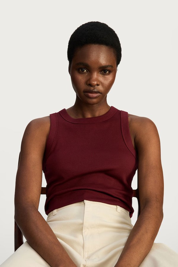 Cotton Rich Ribbed Racer Vest from F&F