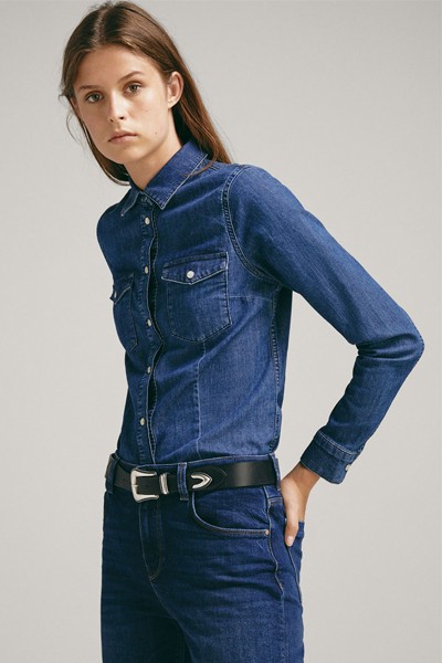 Cotton Denim Shirt