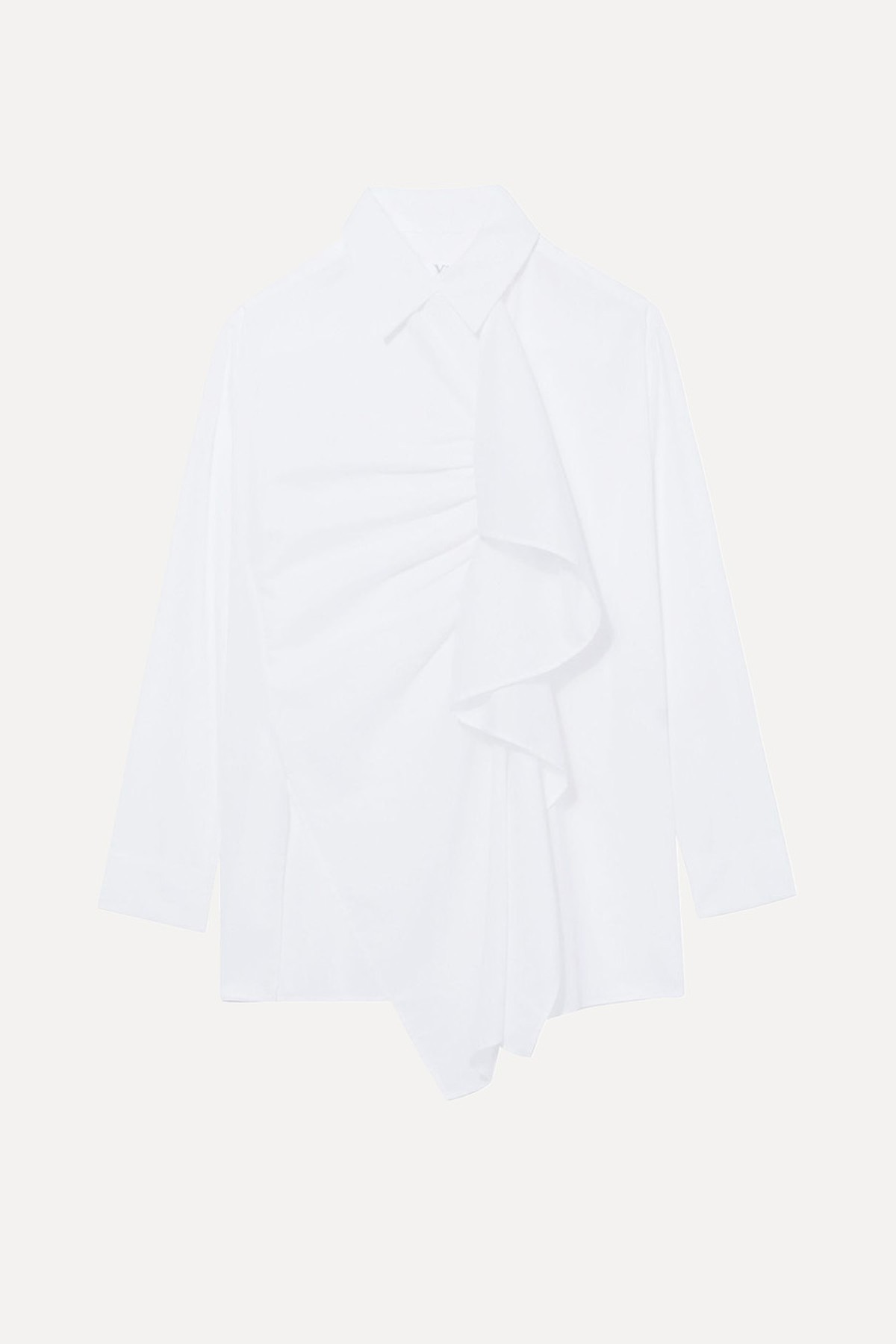 Ruffle-Detailing Cotton Shirt from Y's