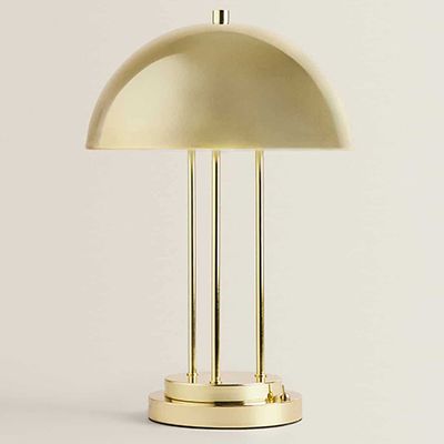 Dome Lamp With A Metal Base