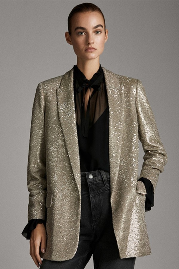Sequinned Blazer from Massimo Dutti