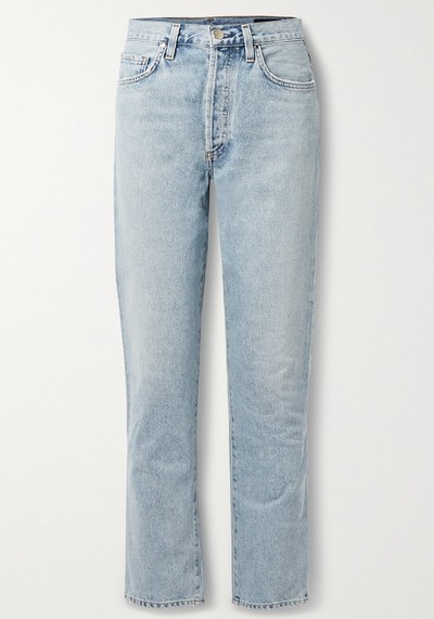 Harper High-Rise Straight-Leg Jeans from Goldsign 