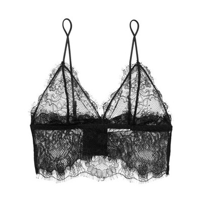 Stretch-Lace Soft-Cup Triangle Bra from Anine Bing