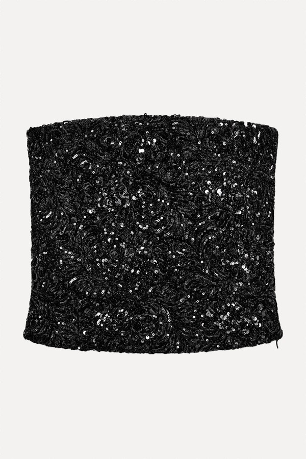 Sequin Velvet Top from Zara