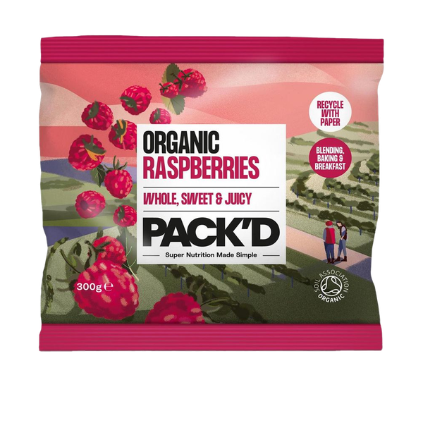 Organic & Whole Sun-Ripened Raspberries from PACK'D